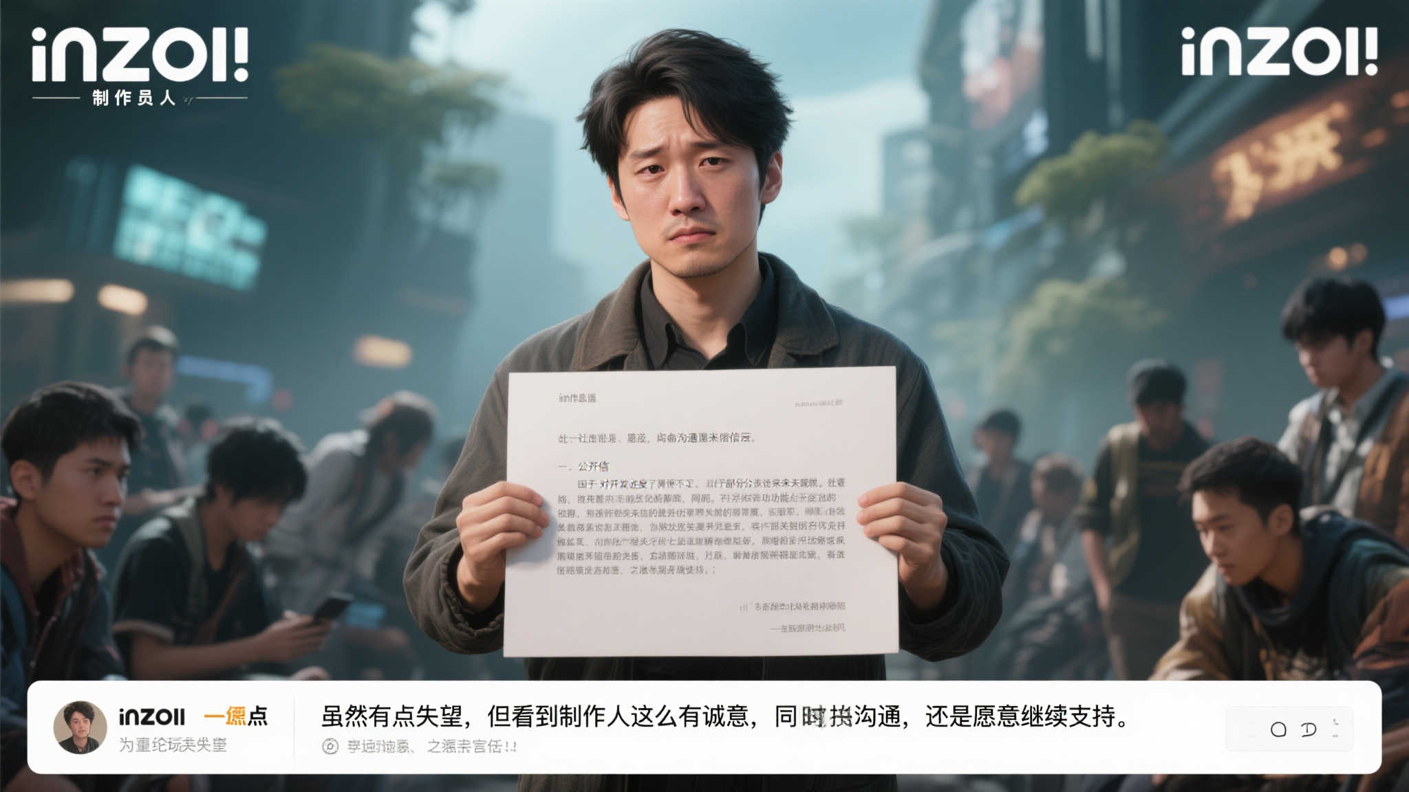 inZOI/云族裔》5月更新推迟,官方MOD工具延期,制作人公开致歉 制作人道歉:真诚沟通赢得信任
面对玩家