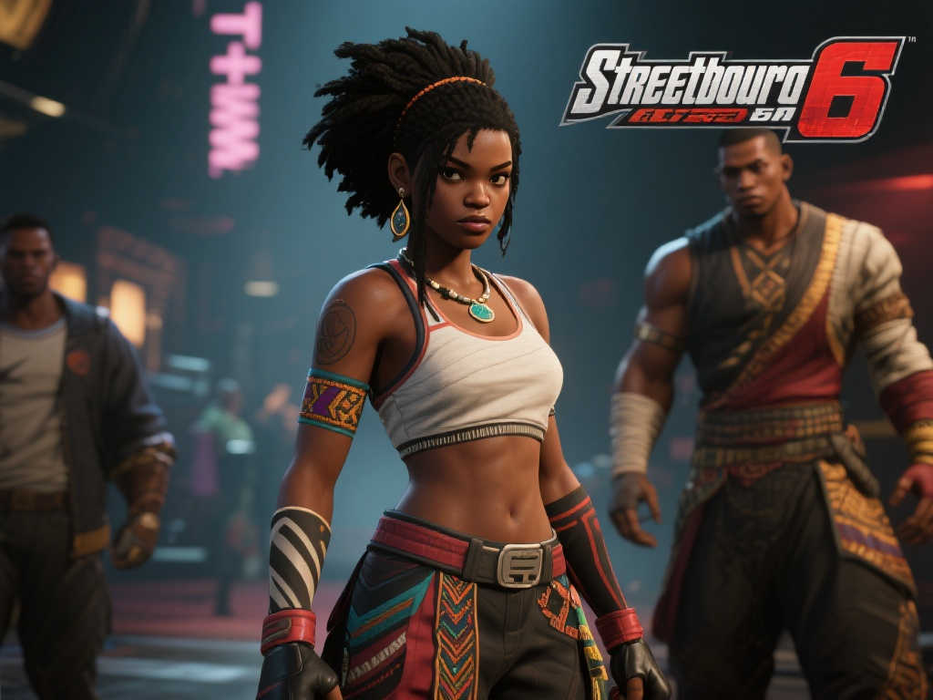 《街霸6》黑皮少女设计揭秘:致敬经典前作风格 《街霸6》黑皮少女设计揭秘:致敬经典前作风格