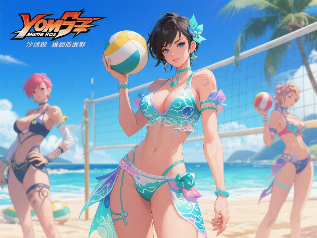 生死格斗：沙滩排球维纳斯假期》携手插画家Yom开启特别联动活动